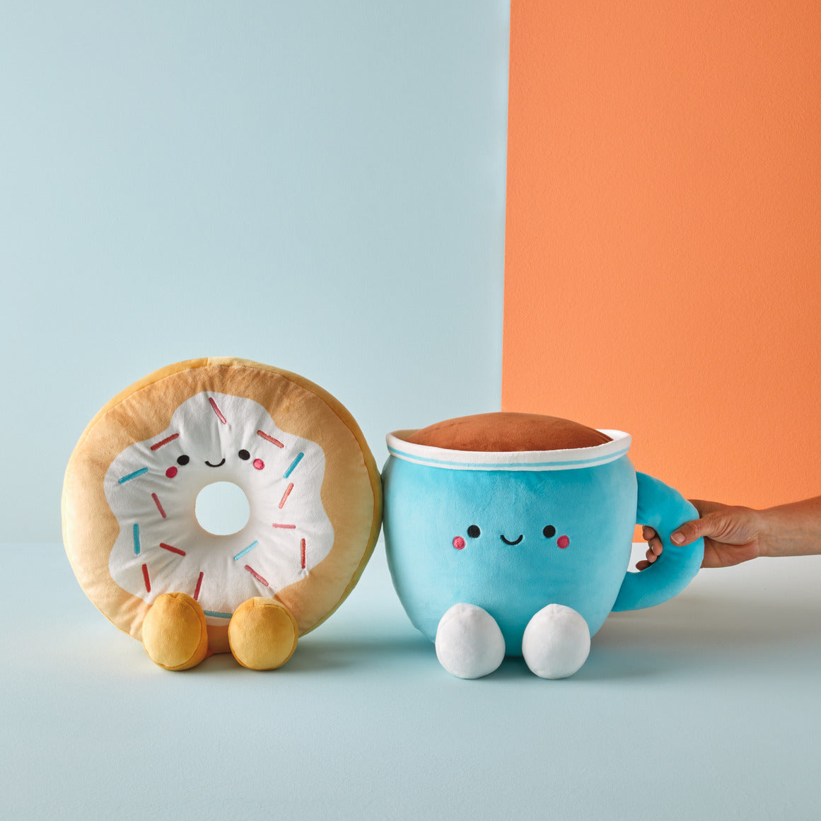 Donut and Coffee Magnetic Plush Pair (Extra Large) - Better Together
