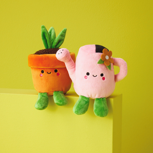 Better Together Watering Can and Plant Magnetic Plush Pair, 4.5"