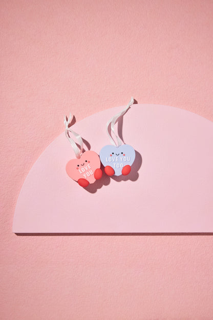 Better Together Candy Hearts, Magnetic, Shatterproof, Set of 2 - Hallmark Christmas Ornaments