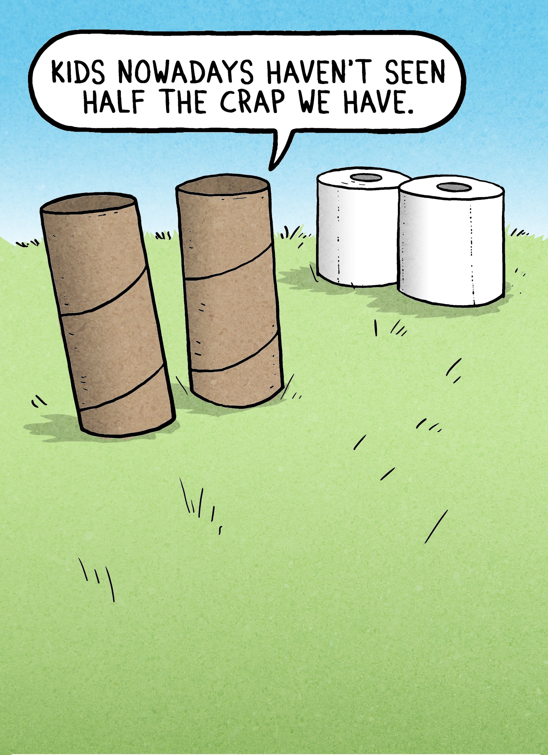 Funny Birthday Cartoon Loo Roll