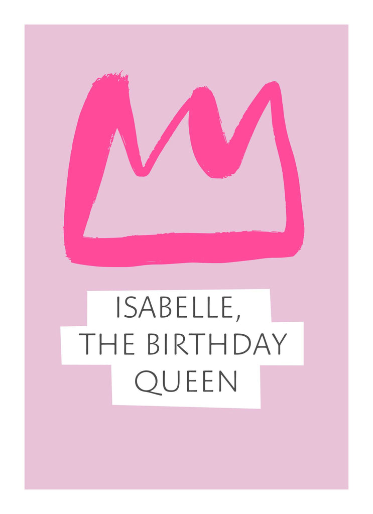 Daughter Birthday Queen Crown Text