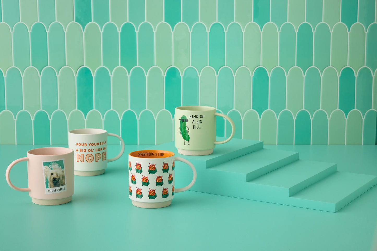 Before and After Coffee Funny Mug, 16 oz.