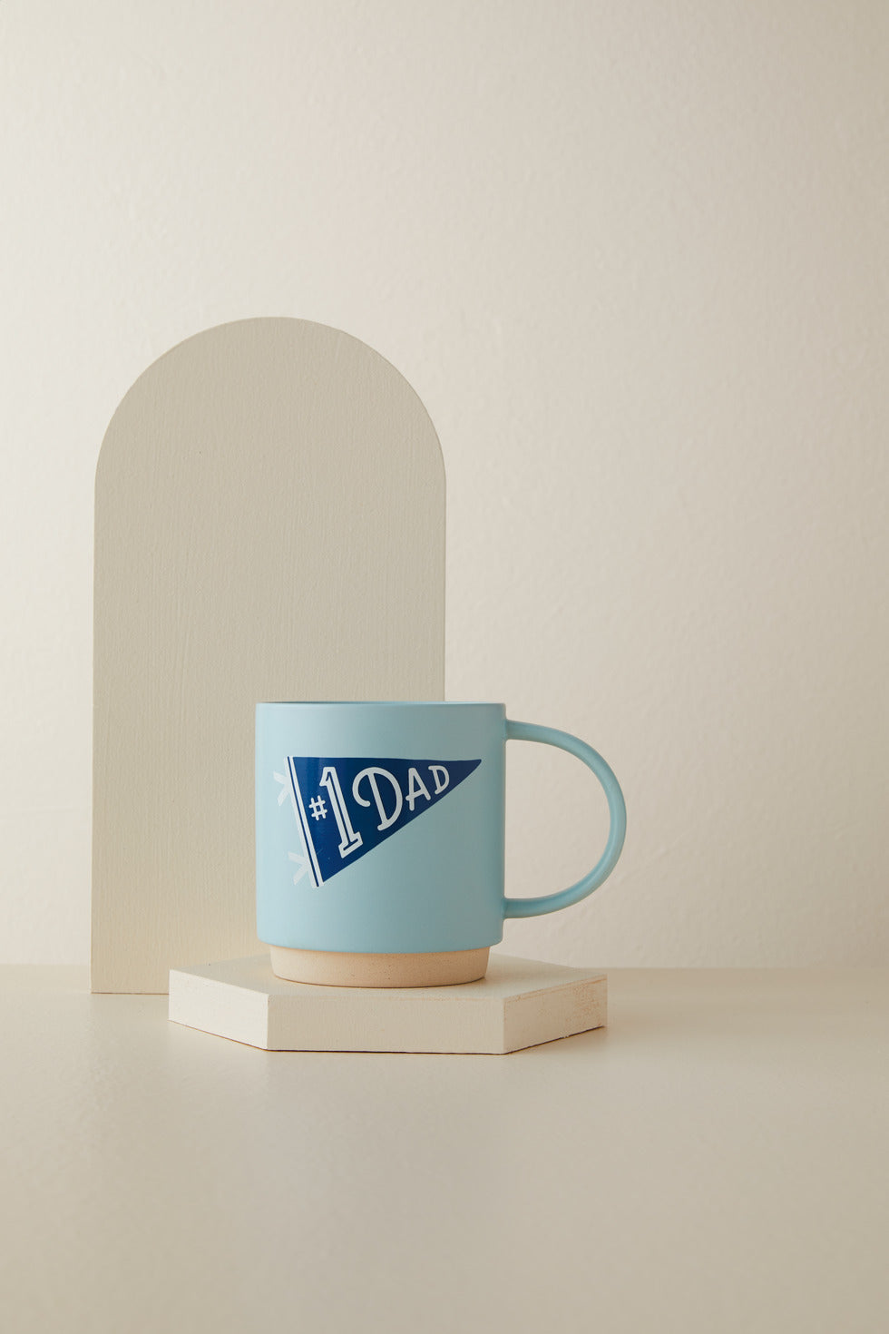 #1 Dad Banner Mug, 16 oz.