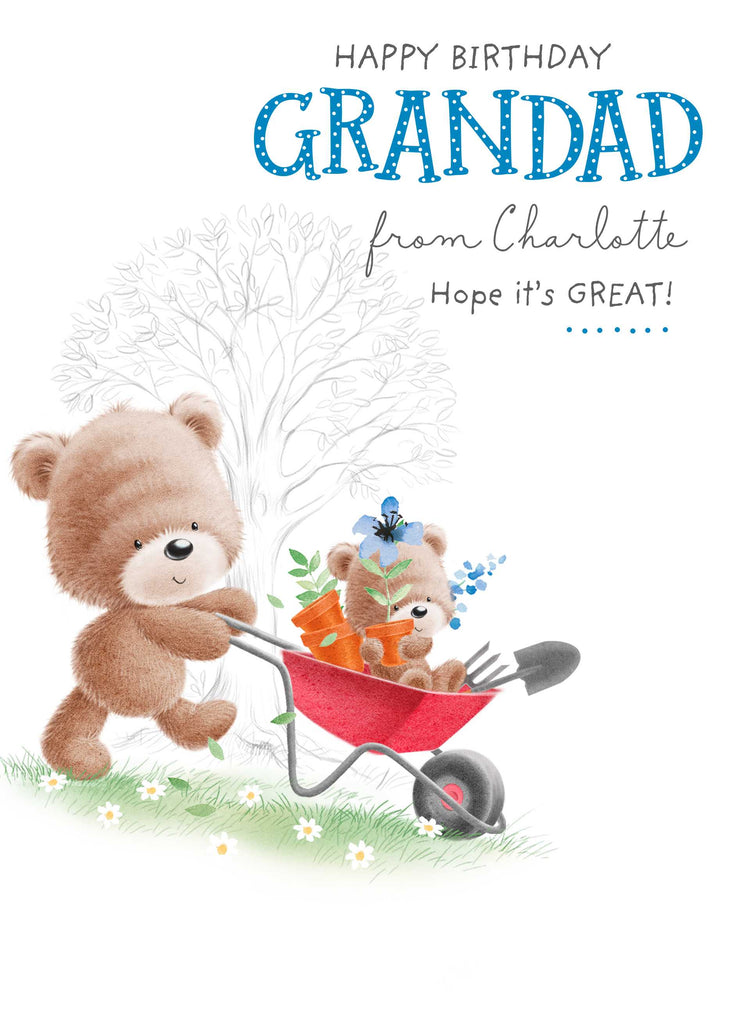 Grandad Cute Bear Custom Birthday