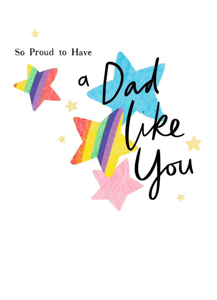 Dad Colourful Stars