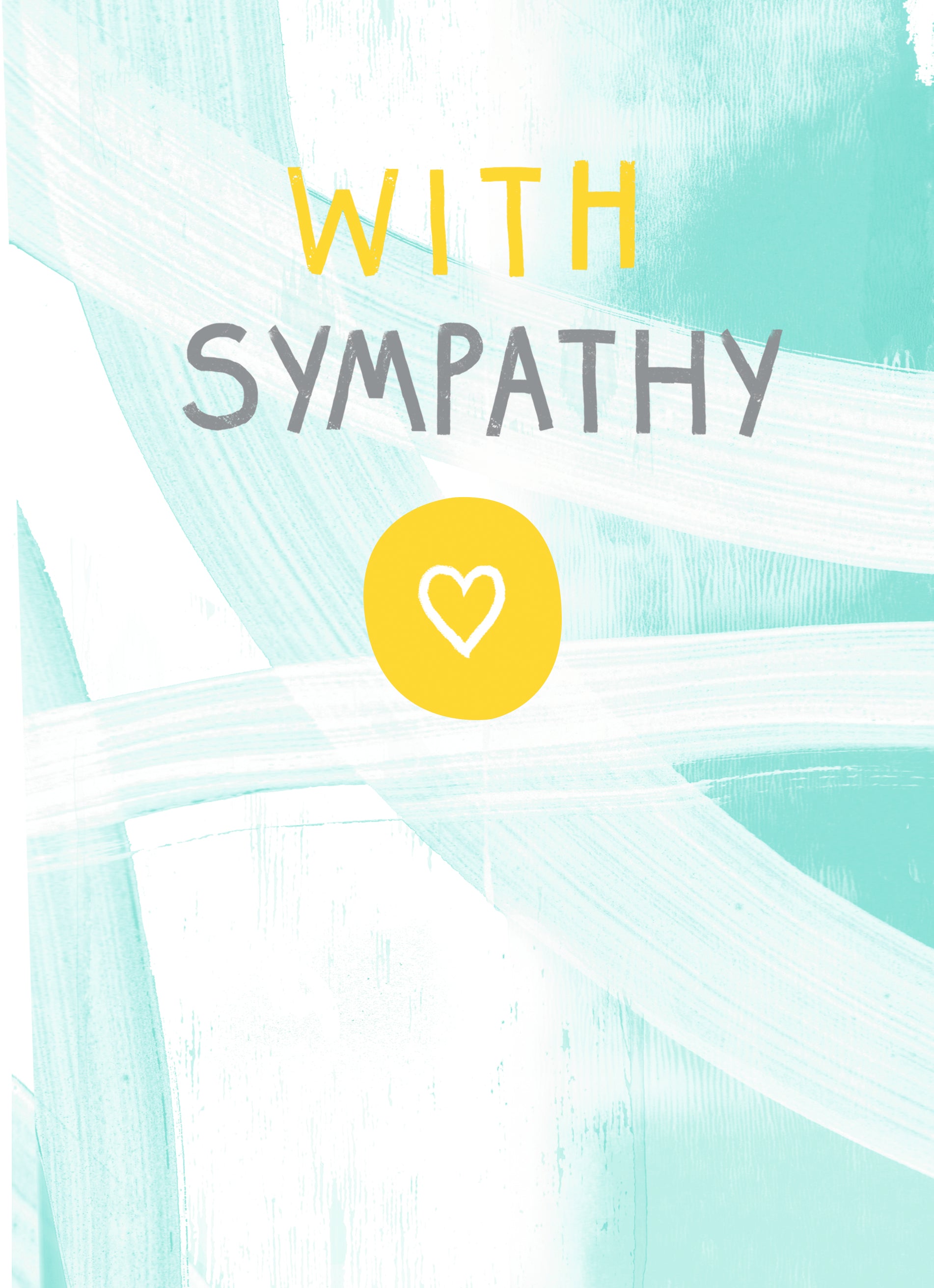 Contemporary Sympathy Brushstrokes Heart