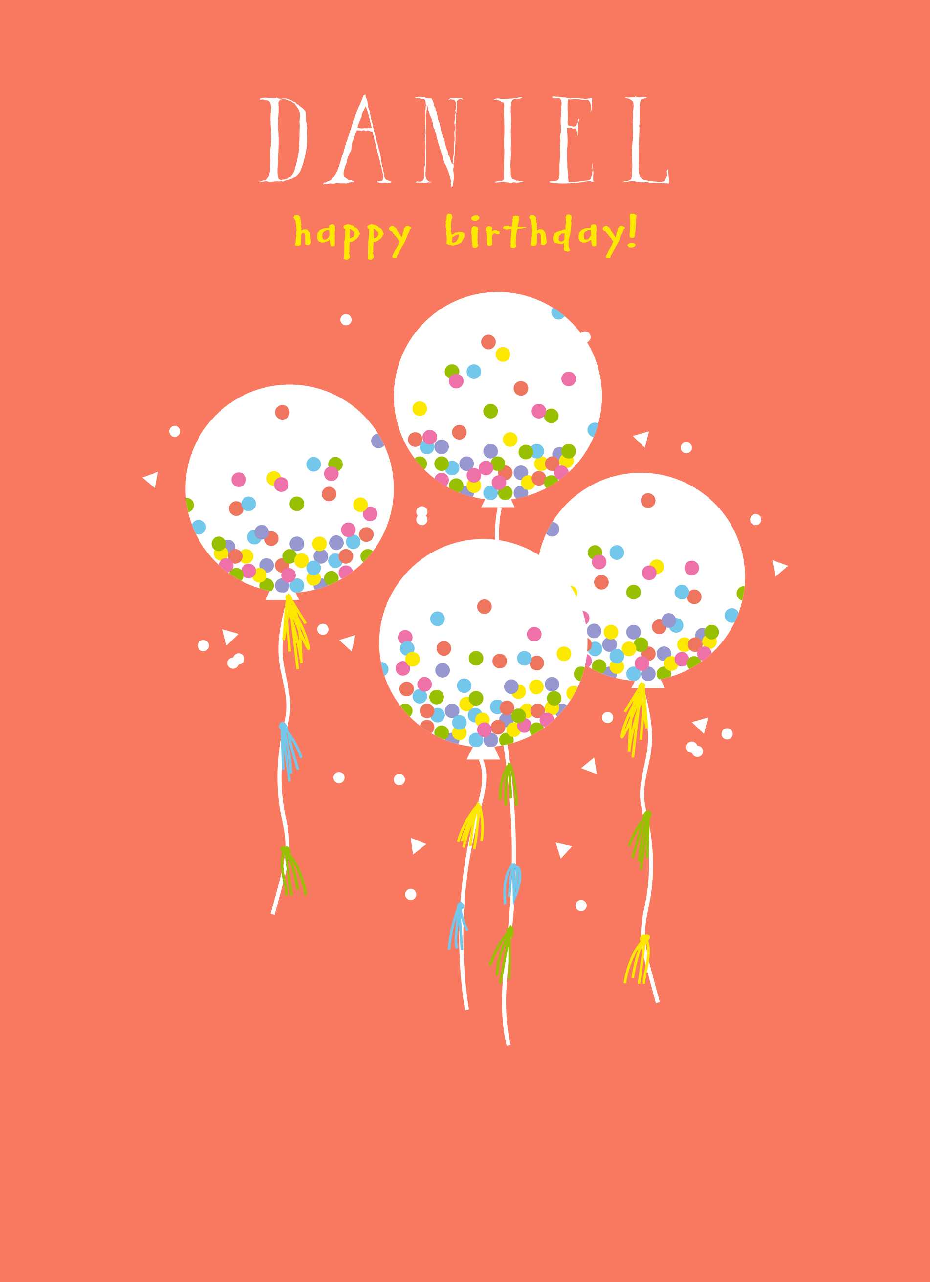 Grandson Custom Balloons Birthday Card