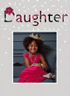 Daughter Classic Photo Upload Confetti