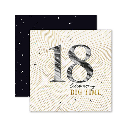 Hallmark 18th Birthday Card - Celebrating Big Time