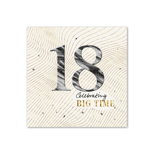 Hallmark 18th Birthday Card - Celebrating Big Time