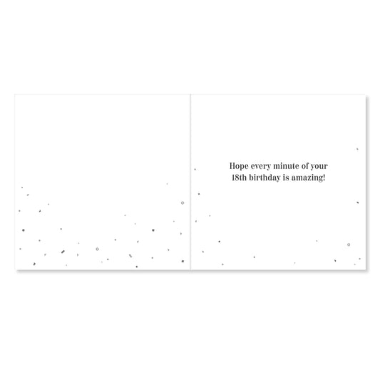 Hallmark 18th Birthday Card - Celebrating Big Time