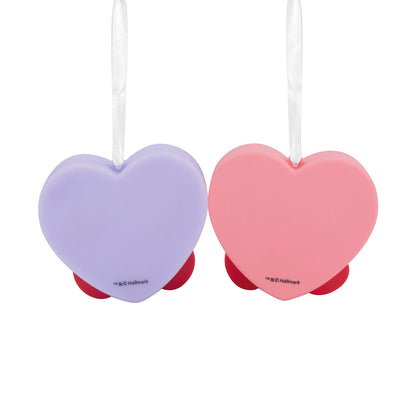 Better Together Candy Hearts, Magnetic, Shatterproof, Set of 2 - Hallmark Christmas Ornaments