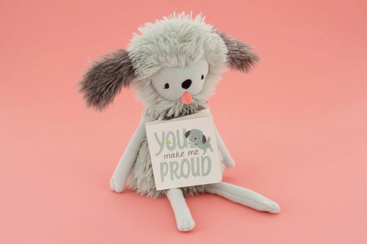 MopTops Shaggy Dog Plush- You Make Me Proud