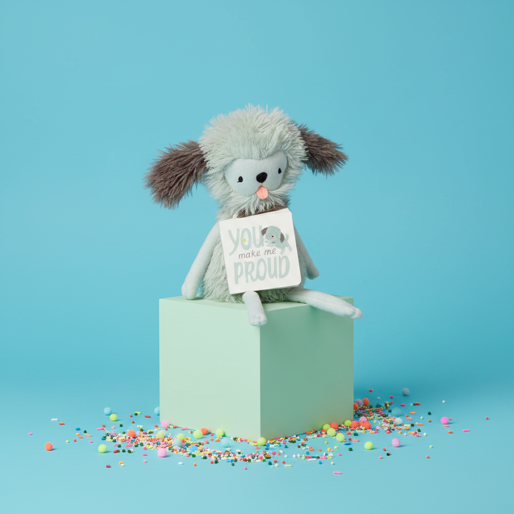 MopTops Shaggy Dog Plush- You Make Me Proud