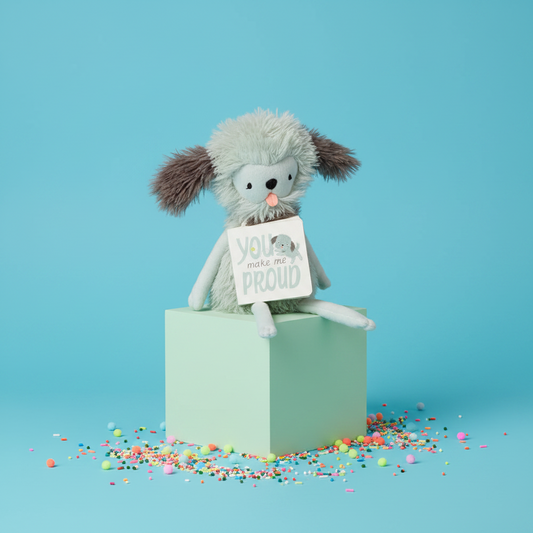 MopTops Shaggy Dog Plush- You Make Me Proud
