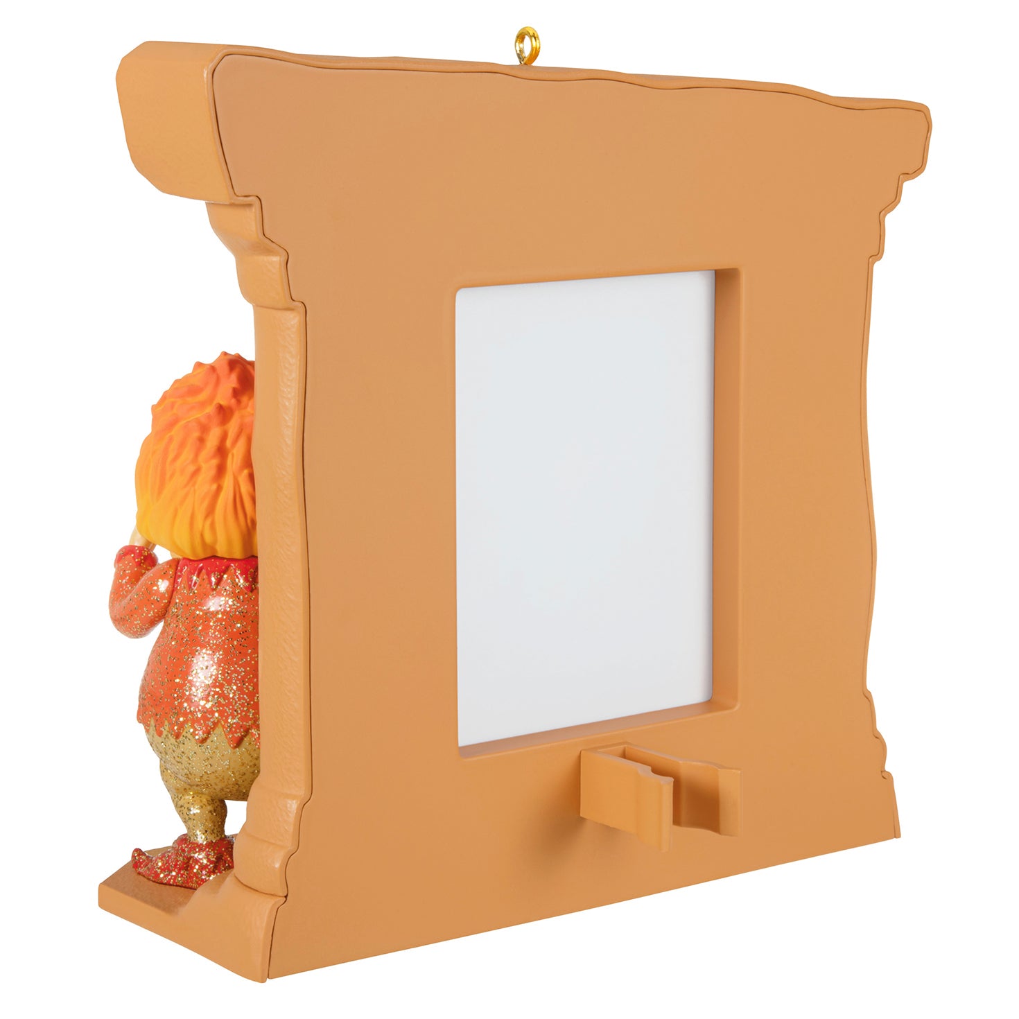 The Year Without a Santa Claus Hello? This is Mrs. Claus — 2026 Hallmark Keepsake Christmas Ornament featuring a detailed design of Heat Miser, rear view with a photo frame.