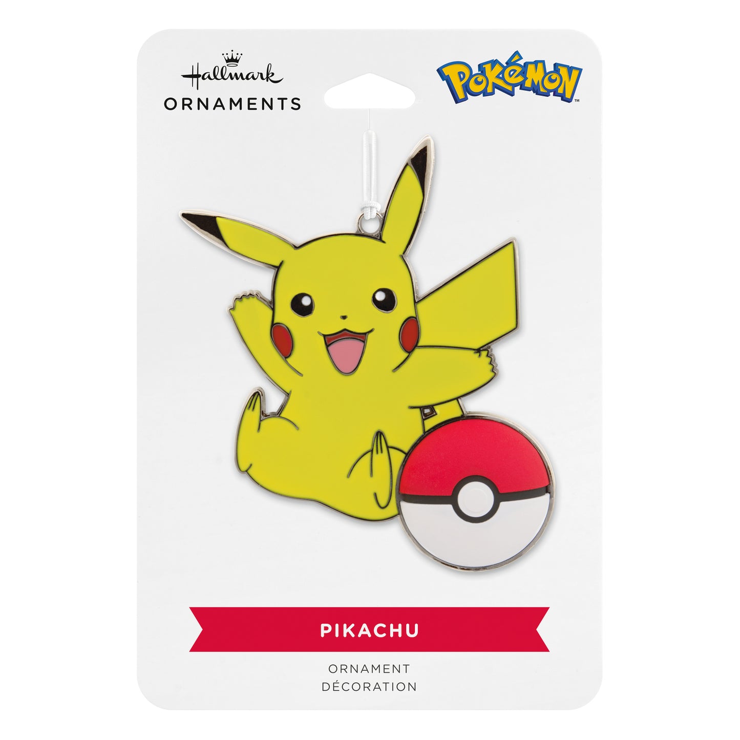 Hallmark Christmas Ornament - Pokémon Pikachu and Poké Ball With Dimension Metal