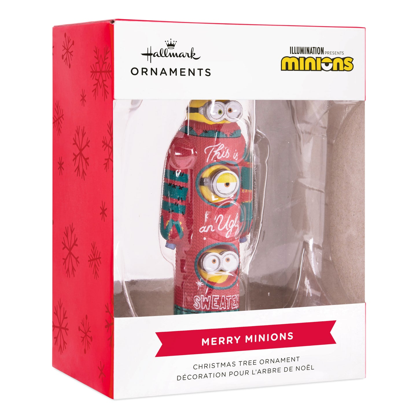 Hallmark Christmas Ornament - Minions Bob, Kevin and Stuart the Minions in Ugly Christmas Sweater