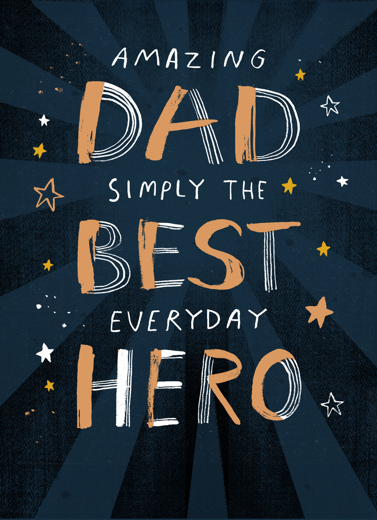 Dad Best Hero Text Based