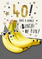 Funny Bunch Of Fun 40th Birthday Card