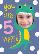 5th Birthday Crocodile Custom Photo Upload