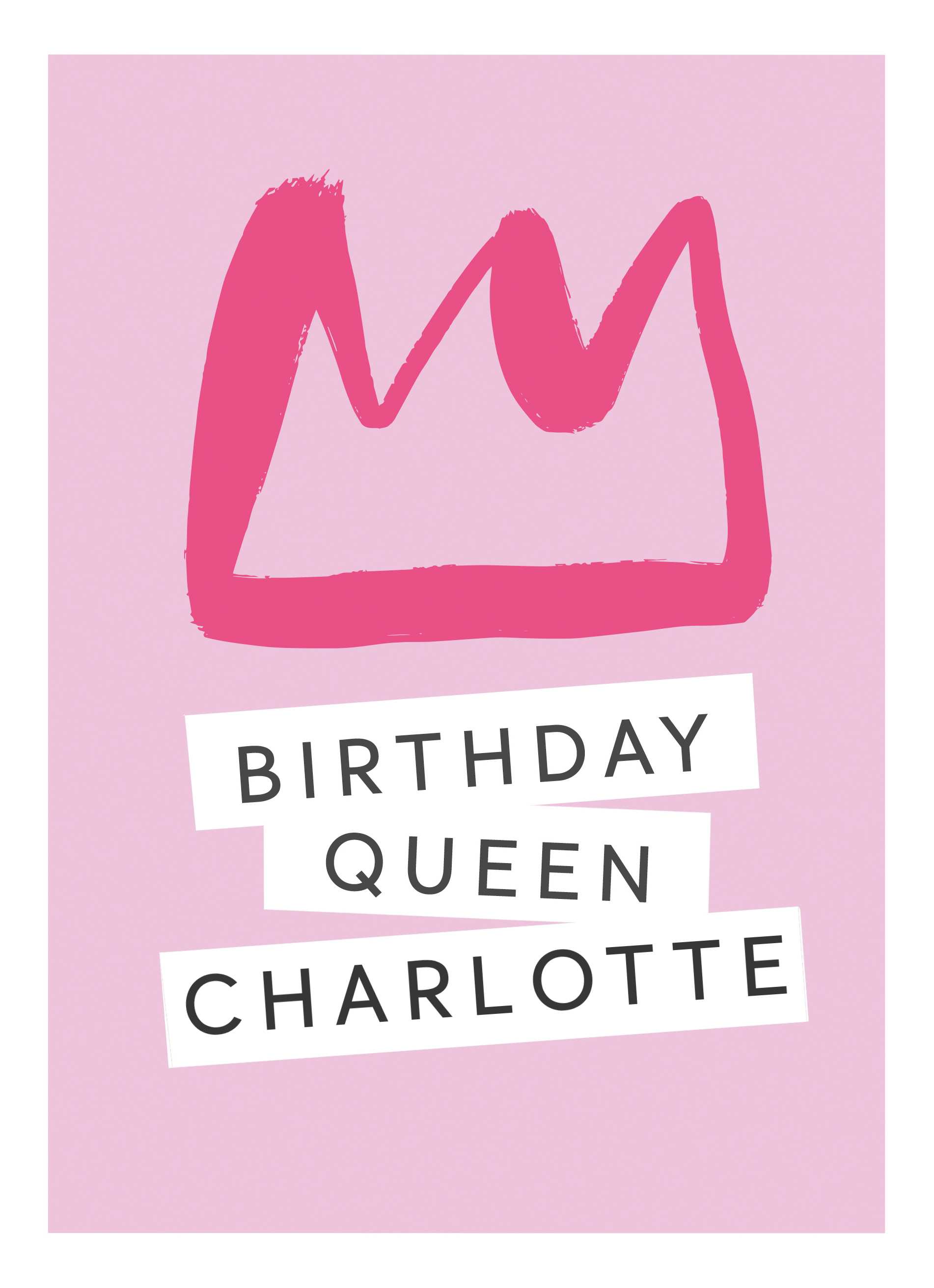 Sister Birthday Queen Crown Editable Text