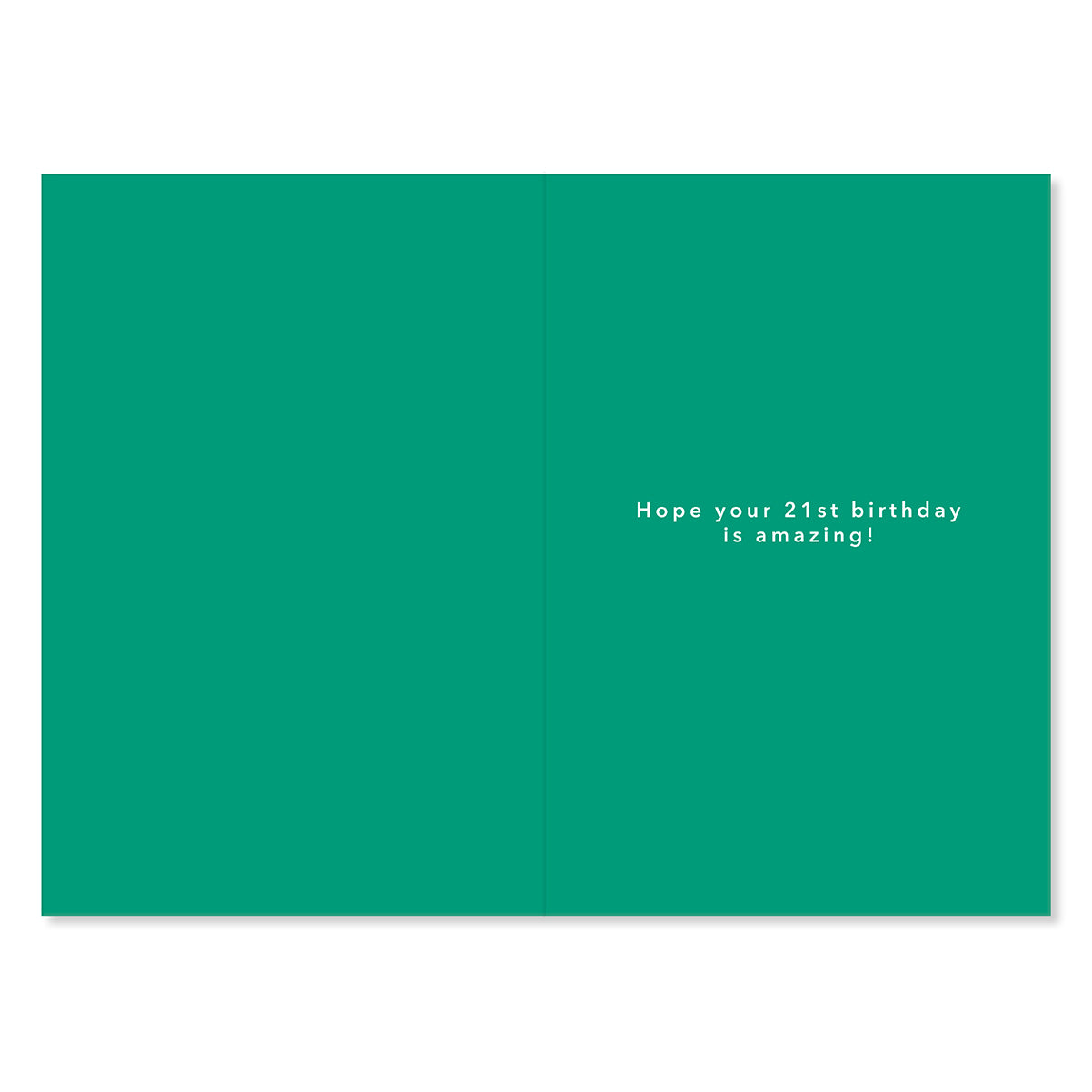 Hallmark 21st Birthday Card - Good Times!