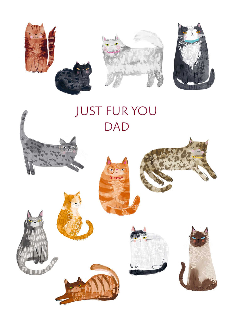 Dad Cute Cat Illustrations