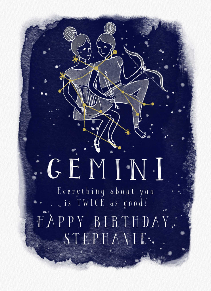 Contemporary Zodiac Symbol Gemini