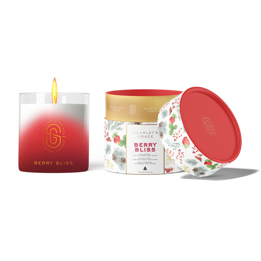 Christmas Candle Berry Bliss – 120g (Limited Edition)