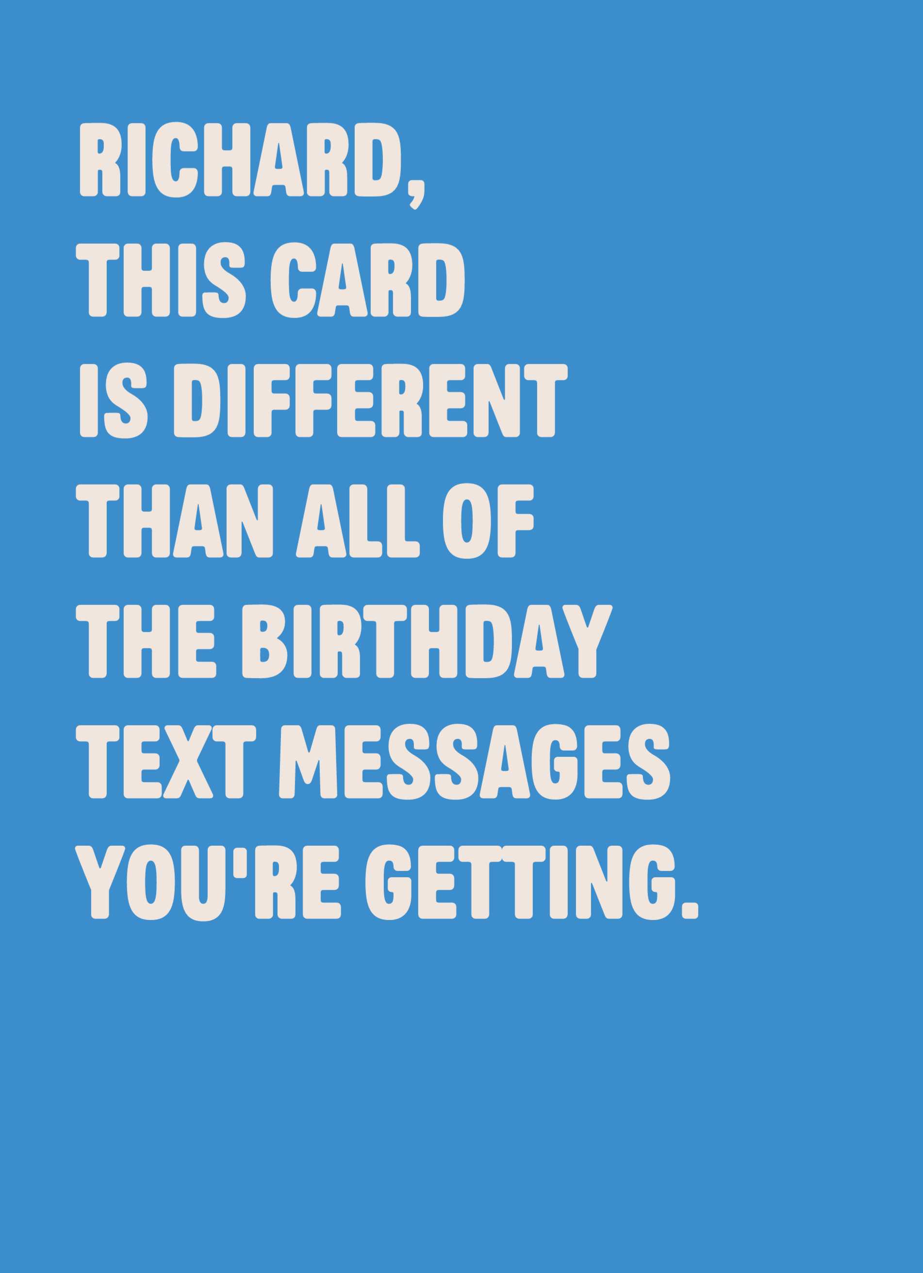 Funny Birthday Editable Text Different Message