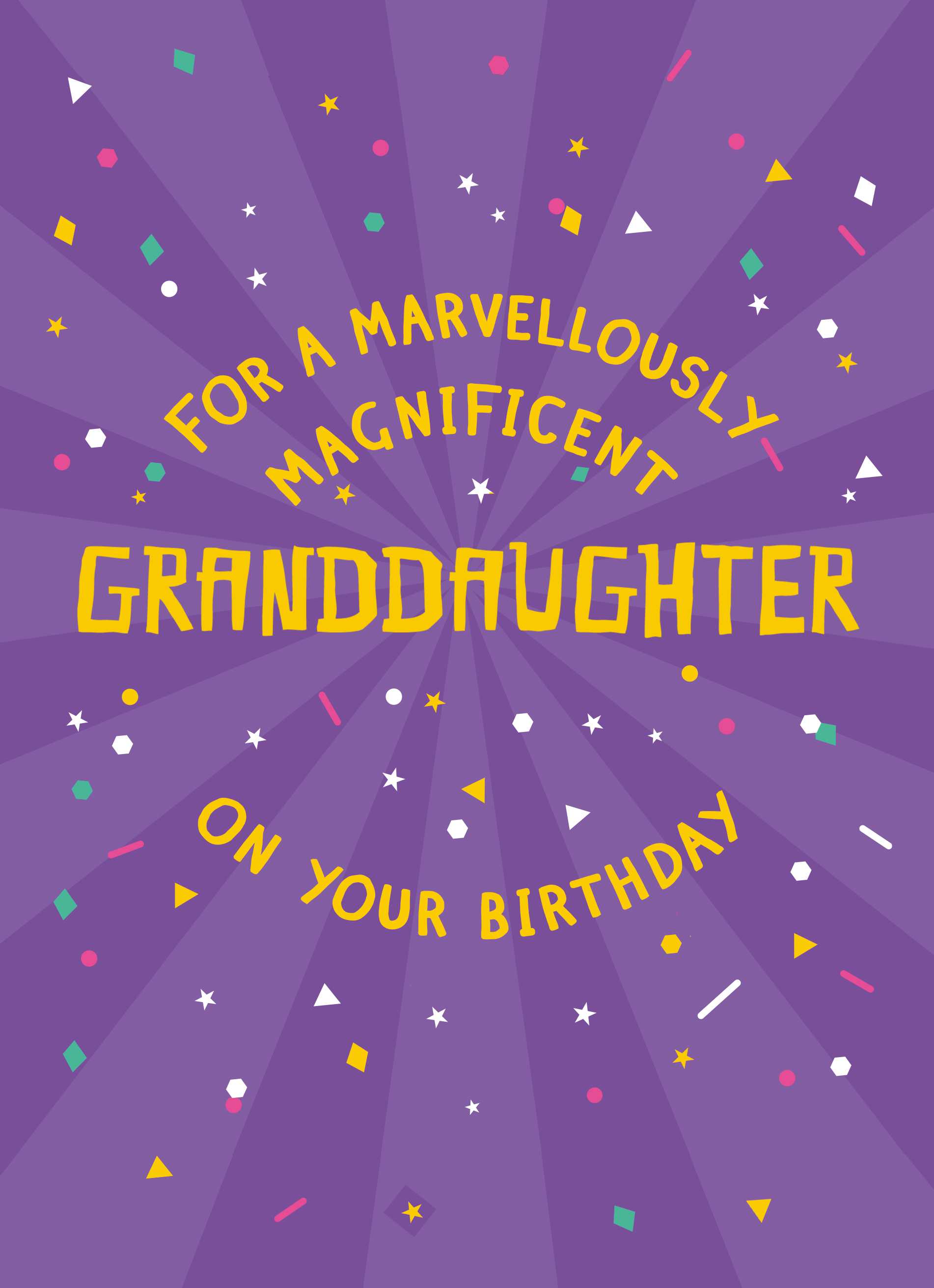 Funny Granddaughter Birthday Editable Text