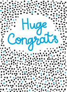 Contemporary Congratulations Handwriting Huge