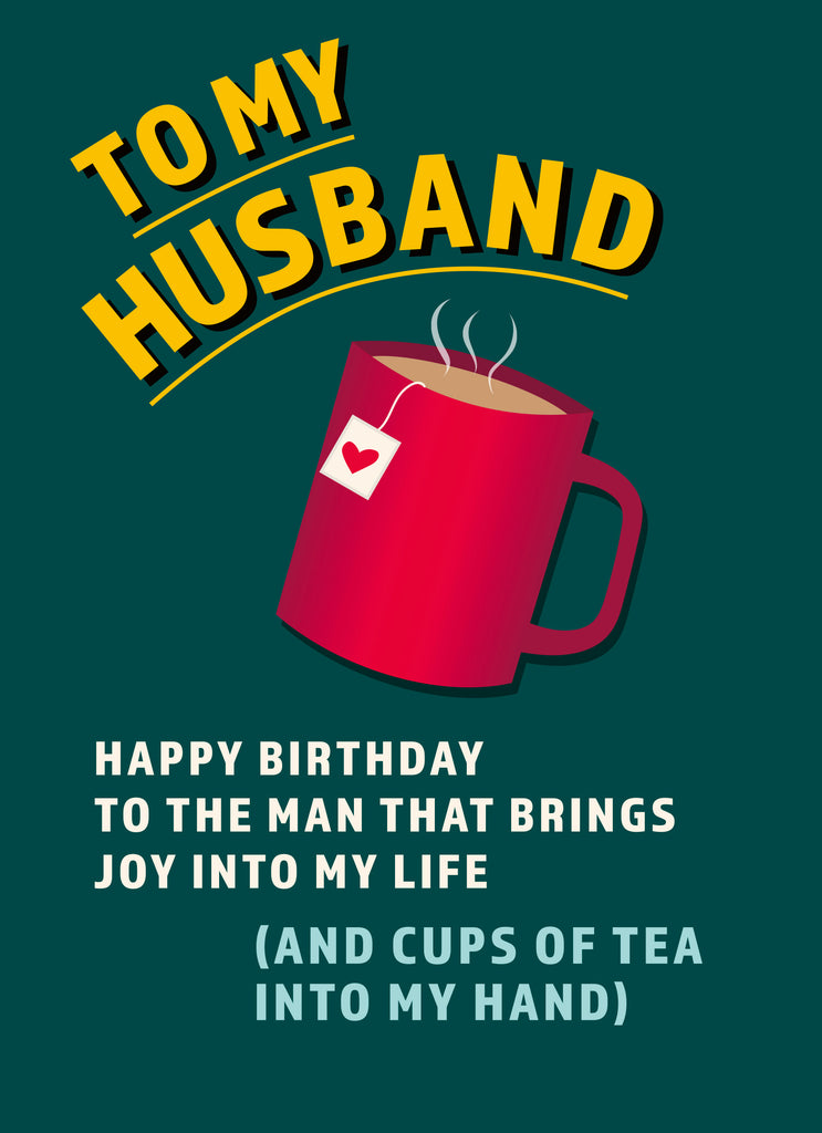 Husband Funny Happy Birthday Mug Text