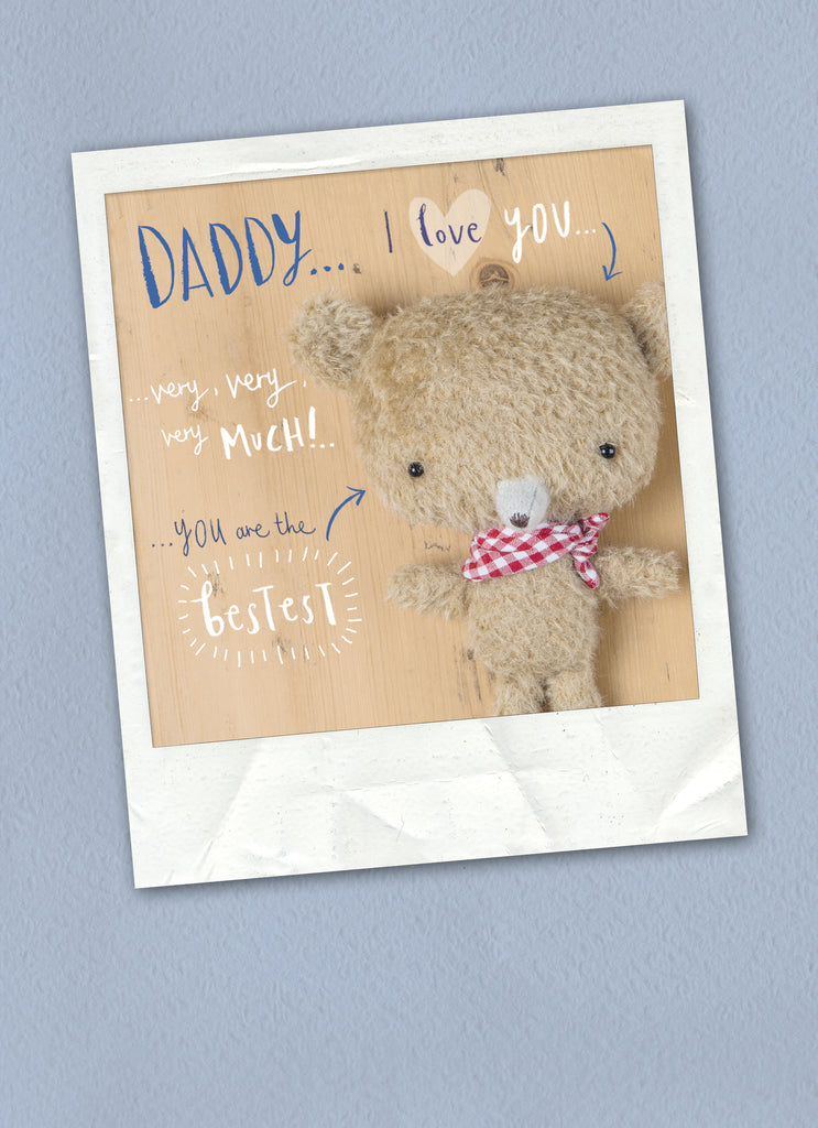 Daddy Cute Teddy Bear Window