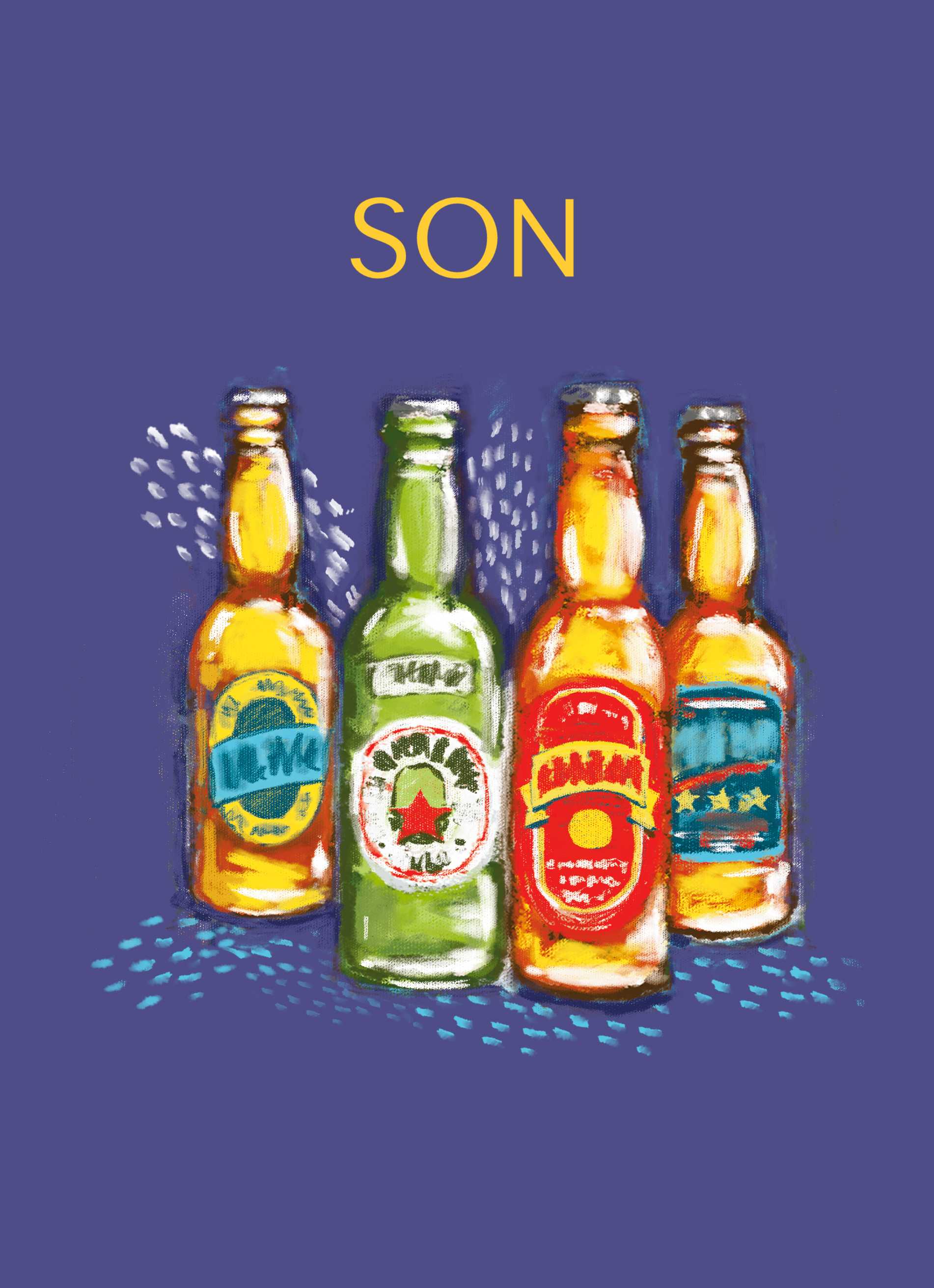 Son Editable Classic Bottles Beer