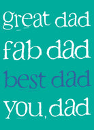 Dad Great Fab Best Text Based Contemporary