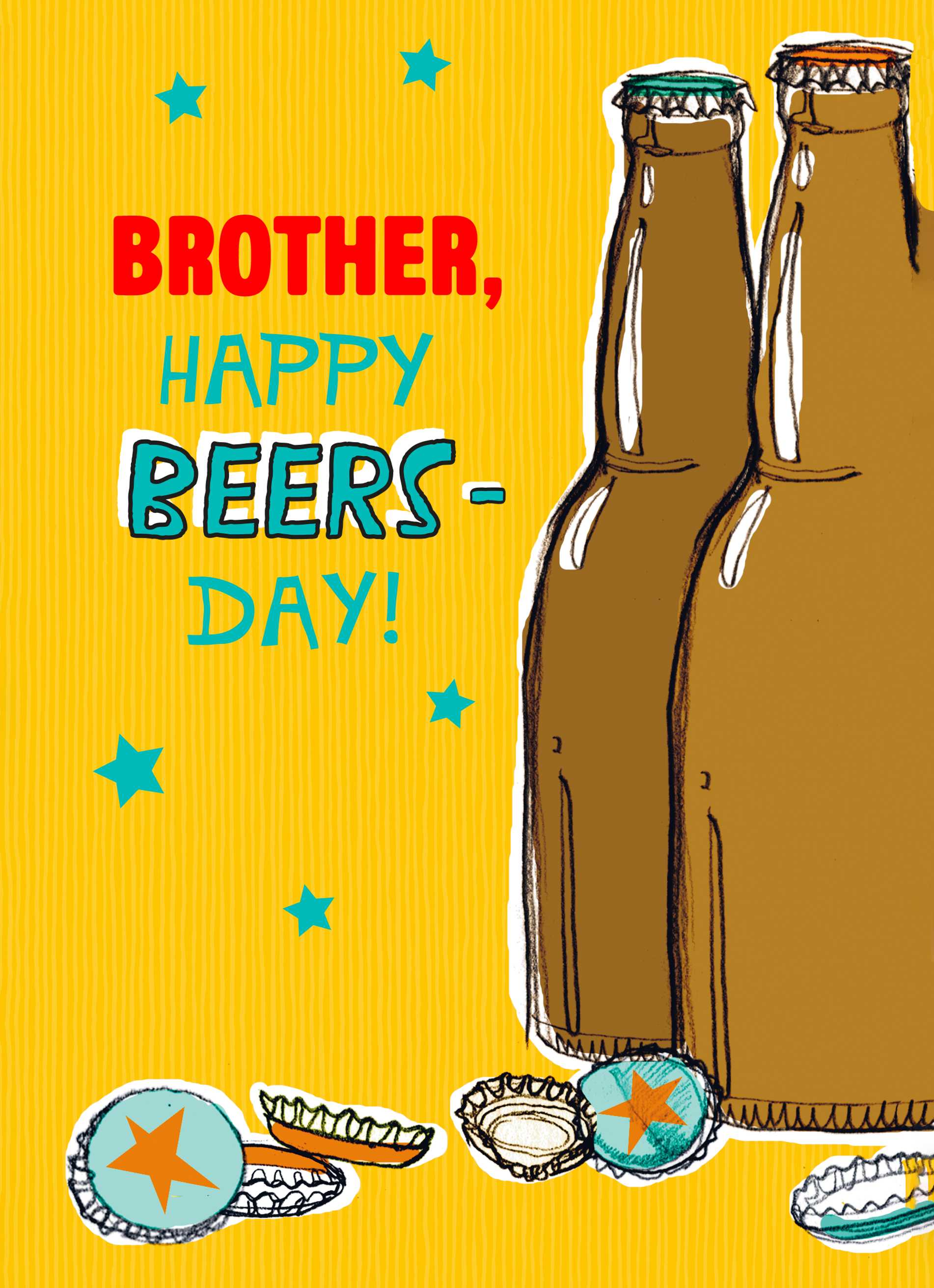 Brother Classic Happy Beers Day Editable