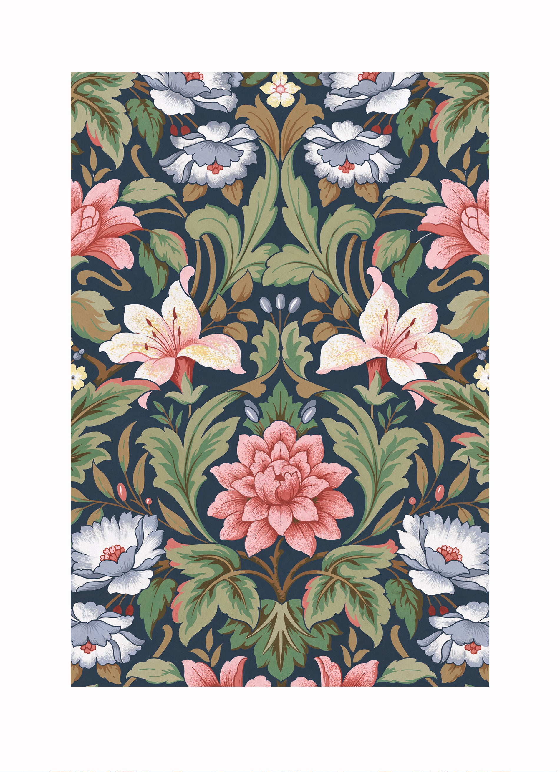 Colourful Symmetry Flower Pattern