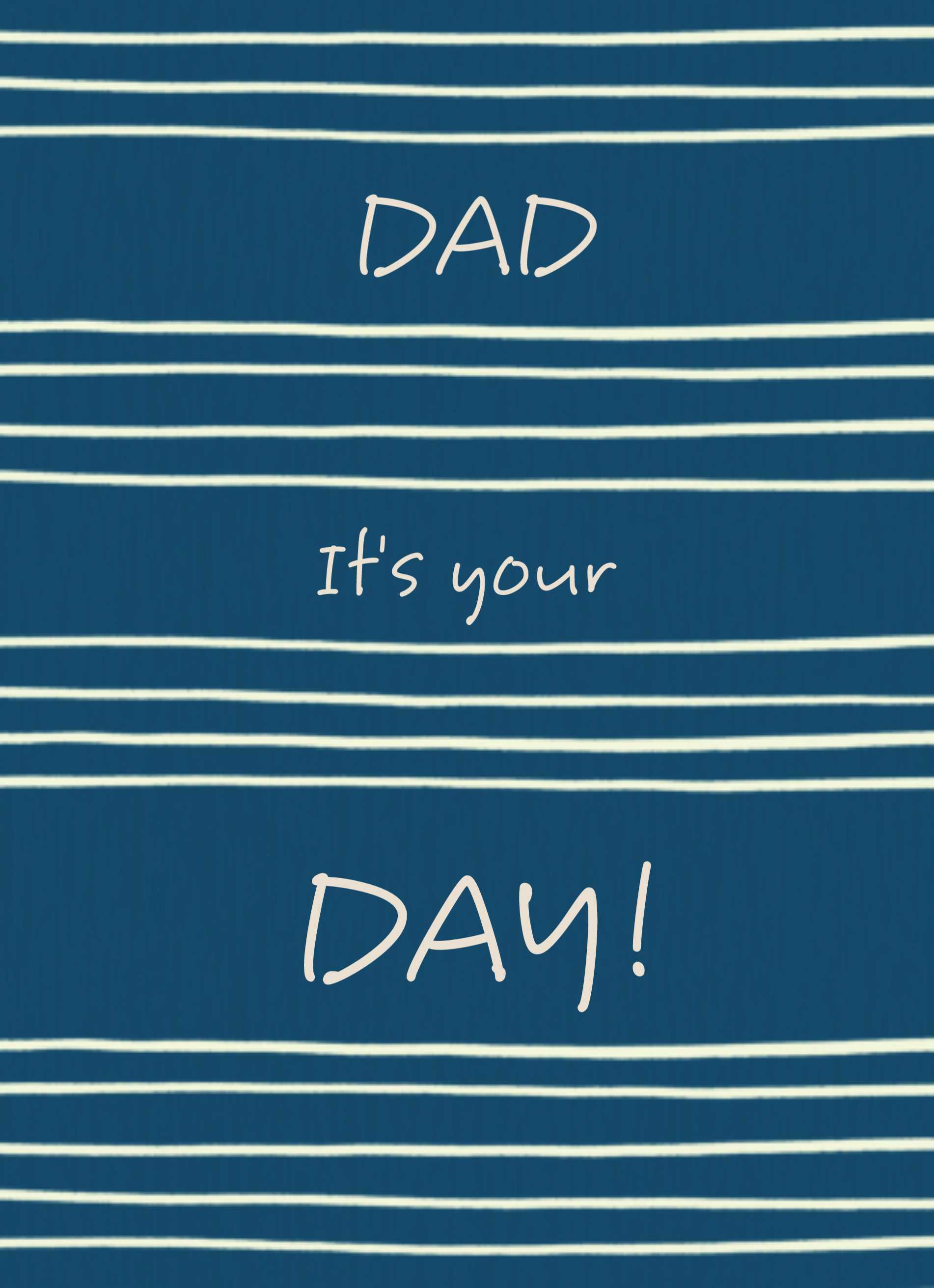 Dad Editable Text Classic Striped Pattern