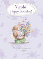 Cute Birthday Editable Country Companions Hedgehog