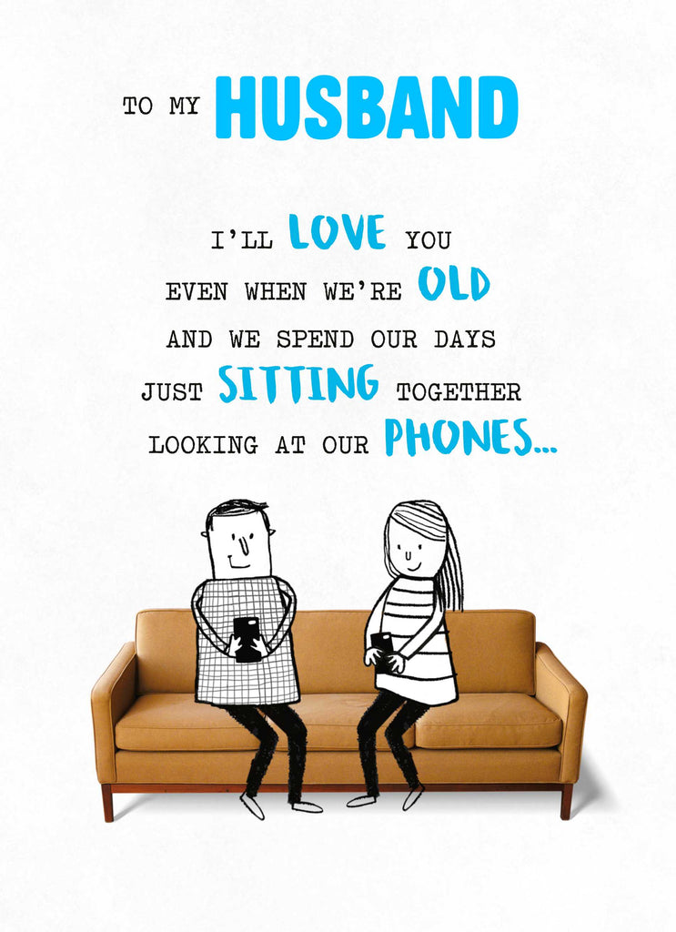 Husband Funny Text Sofa