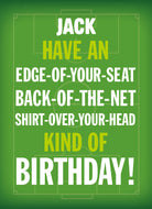 Funny Birthday Editable Football Theme