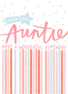 Birthday Auntie Candles Star