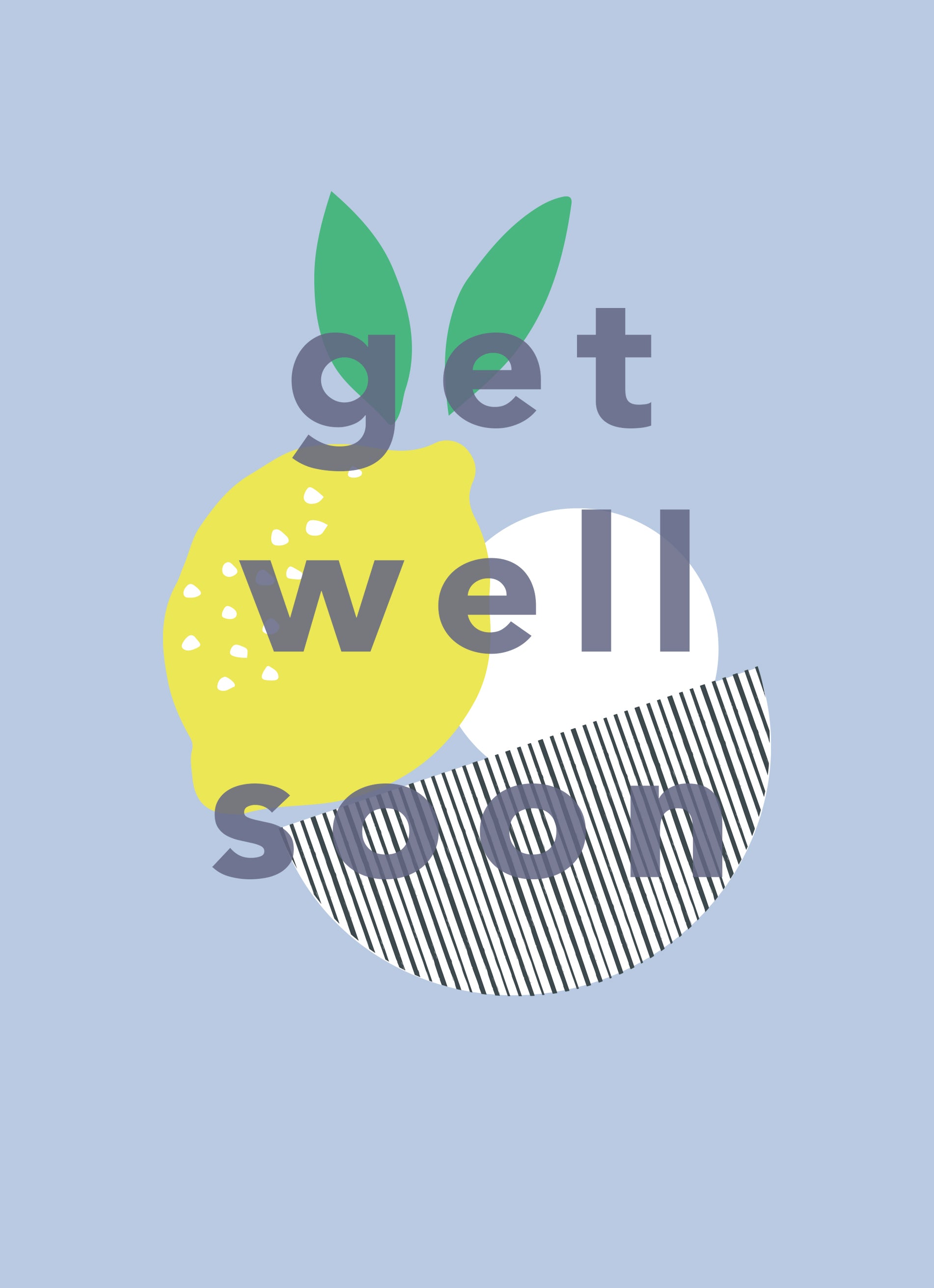 Classic Get Well Soon Graphic Fruit Bowl