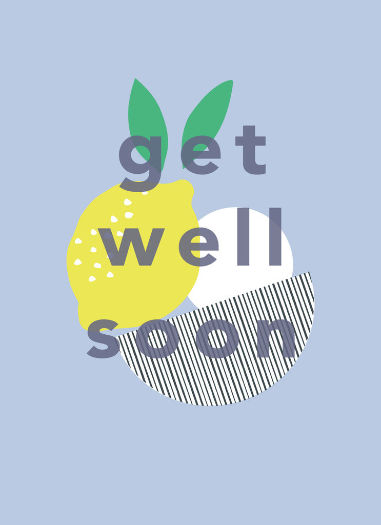 Classic Get Well Soon Graphic Fruit Bowl