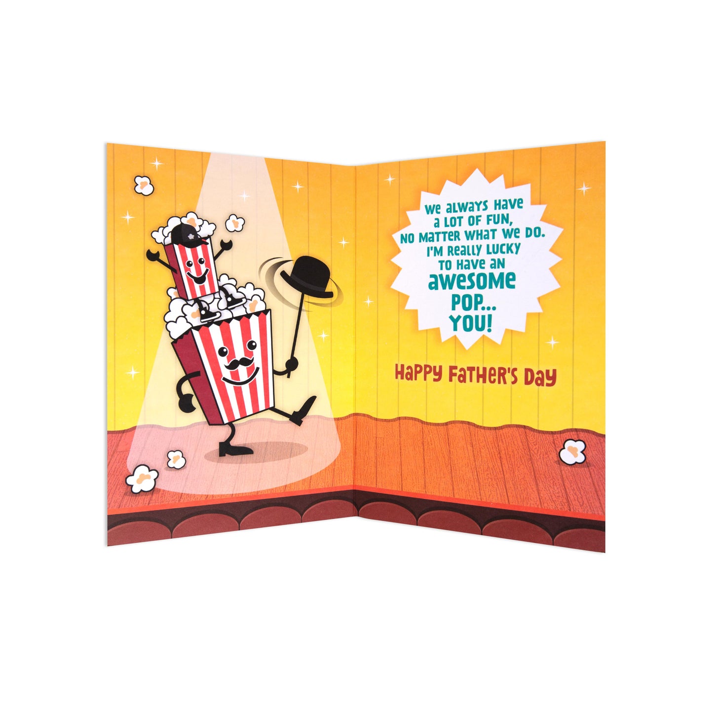 Hallmark Father's Day Card -  Dancing Popcorn
