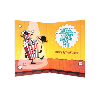 Hallmark Father's Day Card -  Dancing Popcorn