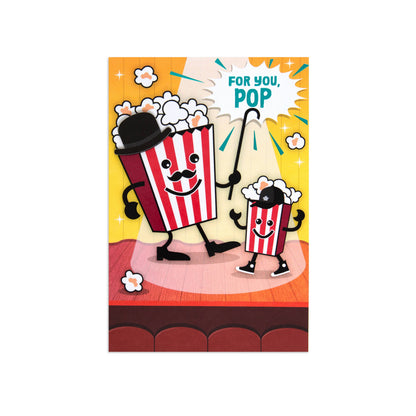 Hallmark Father's Day Card -  Dancing Popcorn