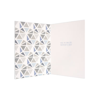 Fcc Dad Dad You Are Fantastic interior view showing geometric patterns and a Father's Day message in soft tones.
